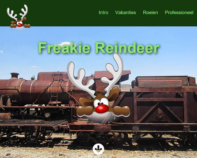 Website van Freakie Reindeer